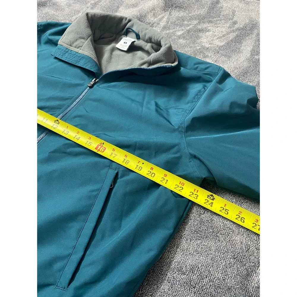 Magellan Outdoors Mens Teal Fleece Lined Full Zip Jacket Teal Blue Small